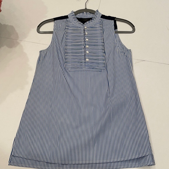 Jcrew pinstripe top - Picture 1 of 3